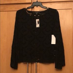 Karen Kane Bella Blue Eyelet Top